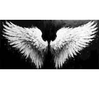 5D Diamond Painting Kit Completo Adulti Grandi Dimensioni 30x60 cm, Pittura Diamante Adulti Le ali degli angeli, DIY Diamantini Strass Mosaico Art Artigianato Decor per Regali Casa e Pareti d-942