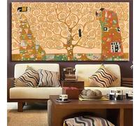 5D Diamond Painting Kit Completo Albero di Gustav Klimt Square Diamond Art Disegni con Perline da Diamond Painting Grandi Dimensioni Pittura Diamante per Adulti Casa Parete Decorazioni 60x120cm S-8845