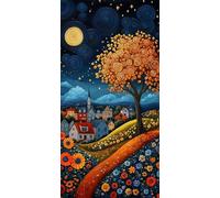 5D Diamond Painting Kit Completo Albero Diamond Painting Grandi Dimensioni 50x100 cm, Diamantini Crystal Art Kit Pittura Adulti, DIY Fiore Strass Ricamo a Punto Croce per Adulti Decorazione c-1394