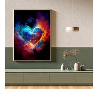 5D Diamond Painting Kit Completo,Amore tra le nuvole Fai da te Pittura Diamante per adulti,Square Strass Ricamo a Punto Croce diamond painting art per Decorazione Interna Parete 65x85cm