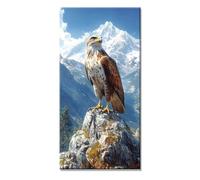 5D Diamond Painting kit Completo Aquila Diamond Painting Bambina Passatempo per Adulti Disegni con Perline da Attaccare Animale Pittura Diamante DIY Diamantini Crystal Art Quadri 50x100cm f-11615