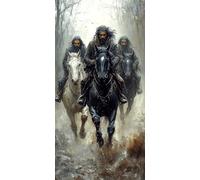 5D Diamond Painting Kit Completo Cavallo Diamond Painting Grandi Dimensioni 50x100 cm, Diamantini Crystal Art Kit Pittura Adulti, DIY Uomo Strass Ricamo a Punto Croce per Adulti Decorazione c-2804