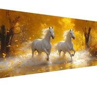 5D Diamond Painting Kit Completo,cavallo Diamond Painting Grandi Dimensioni 60x120 CM,Pittura Diamante Fai Da Te per Adulti autunno Crystal Art Strass Ricamo Kit,Decorazioni Casa Regali Natale L1-207
