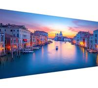 5D Diamond Painting Kit Completo, Città dell'acqua Diamond Painting Grandi Dimensioni 30x60cm, Pittura Diamante Fai Da Te per Adulti Venezia Crystal Art Strass Ricamo Kit per Decorazioni Casa L1-721