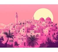 5D Diamond Painting Kit Completo Città Diamond Painting Paesaggi Pittura Diamante Kit Ricamo a Punto Croce Artigianale, Diamante Disegni con Perline da Attaccare, Decorazioni Parete 30X40Cm, Model537