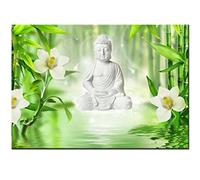 5D Diamond Painting Kit Completo,Diamond Painting Kit Paint by Numbers,Diamond Painting Grandi Dimensioni,Passatempo per Adulti DIY Kit Ricamo Diamant,Decorazione Murale Buddha di Bambù 60x120cm C4
