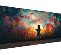 5D Diamond Painting Kit Completo,Farfalla Diamond Painting Grandi Dimensioni 60x120 CM,Pittura Diamante Fai Da Te per Adulti Amore Crystal Art Strass Ricamo Kit,Decorazioni Casa Regali Natale L1-639