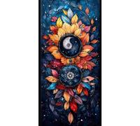 5D Diamond Painting Kit Completo Fiore Diamond Painting Grandi Dimensioni 50x100 cm, Diamantini Crystal Art Kit Pittura Adulti, DIY Foglia Strass Ricamo a Punto Croce per Adulti Decorazione c-374