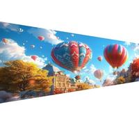 5d Diamond Painting Kit Completo Mongolfiera,Diamond Painting Adulti Architettura Diamantini Crystal Art Quadri Con Perline Pittura Diamante 90x180cm,Fai Da Te Ricamo A Punto Croce Principiante L1-420