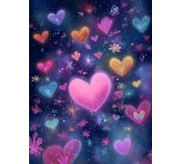 5D Diamond Painting Kit Completo per Adulti e Bambini, DIY Pittura Diamante Cristallo Arte Mosaico Ricamo Punto Croce Decorazione Casa Parete, Full Drill Rhinestone Fantasia Amore 90x120cm K-383