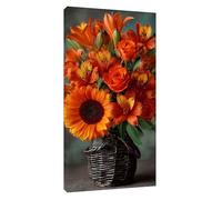 5D Diamond Painting Kit Completo, Pittura Diamante Fiore Diamond Painting Adulti, DIY Ricamo a Punto Croce Kit Pittura Bambini, Compleanno Anniversario per Regalo Decorazioni 80x40cm, Autunno t-9754