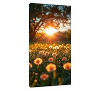 5D Diamond Painting Kit Completo, Pittura Diamante Tramonto Diamond Painting Adulti, Strass Ricamo a Punto Croce Kit Pittura Bambini, Compleanno per Regalo Decorazioni 80x40cm, Dente di leone t-7484