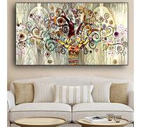 5D Diamond Painting Kit Completo, Round Full Drill Albero della vita Diamond Immagini Art, Diamond Dots Paint by Numbers Kit per Adulti, Mosaico Quadri con Perline Artigianato per Regalo 80x160cm