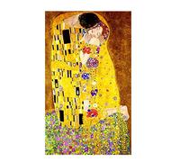 5D Diamond Painting Kit Completo, Round Full Drill Il bacio di Gustav Klimt Diamond Immagini Art, Diamond Dots Paint by Numbers Kit per Adulti, Mosaico Quadri con Perline Artigianato per 40x80cm