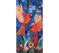 5D Diamond Painting Kit Completo Uccello Diamond Painting Grandi Dimensioni 50x100 cm, Diamantini Crystal Art Kit Pittura Adulti, DIY Fiore Ricamo a Punto Croce per Adulti Decorazione da Parete c-1094