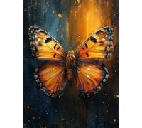 5D Diamond Painting Kit Farfalla Diamond Painting Grandi Dimensioni Animale, Easy DIY Kit Pittura Adulti Quadri con Perline, 5D Full Drill Quadrato Diamantiny Punto Croce per Parete 50x70cm 2-AS16