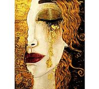 5D Diamond Painting Kit Trapano Completo Gustav Klimt astratto Fai-da-Te Pittura Diamante Kit Adatto a Principianti, Adulti, Bambini Strass Ricamo a Punto Croce Craft Arts for Home Wall Decor 40x50cm