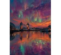 5D Diamond Painting Paesaggio Diamond Painting Adulti Città 90x120 cm Passatempo per Adulti, DIY Diamantini Crystal Art, Mosaico Pittura Diamante per Decorazioni, Quadrato Diamantiny - FZ250973N