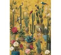 5D Diamond Painting Pianta, DIY Diamond Painting Kit Completo Uccelli, DIY Pittura a Diamante, Diamantini Crystal Art Kit, 5D Dibujos con Diamantes, pour Decorazioni Casa, Regalo Donna 90x120cm 1-5971