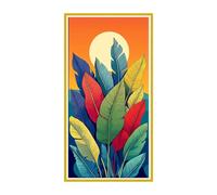 5D Diamond Painting Piante tropicali, Grandi Diamond Painting Kit Completo, Pittura Diamante Bambina e Adulti, DIY Diamantini Crystal Art Hobby Creativi Adulti, Decor per Casa e Pareti 90x180cm W-585