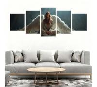 5D Diamond Painting Ragazza 5 Pezzi Angelo Diamond Painting Kit Completo, DIY Puzzle Pittura Diamante Ricamo a Punto Croce Paint by Numbers Diamantini Crystal Art per Decorazioni Casa 175x90cm B0-108