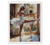 5D Diamond Painting Ragazza Balletto, Adultis Pittura Diamante Fai da Te, DIY Diamantini Crystal Art Bambini, Strass Ricamo a Punto Croce kit, Decor per Casa e Pareti, Regalo Creativo 50x70cm w-14
