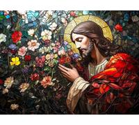 5D Diamond Painting Uomo Pittura Diamante Fiori Diamond Painting Principiante 5D DIY Diamantini Crystal Art Strass Ricamo a Punto Croce Kit per Decorazioni Casa, Regalo Donna 50 x 40 cm -zjn25011IO
