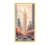 5D Diamond Painting Vista sulla strada, Grandi Diamond Painting Kit Completo, Pittura Diamante Bambina e Adulti, DIY Diamantini Crystal Art Hobby Creativi Adulti, Decor per Casa e Pareti 50x100cm W364