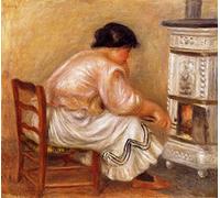 5D Disegni e schemi per puntocroce Kit Pierre-Auguste Renoir Donna Stoking a Stufa Mosaico Strass Diamante Ricamo Pieno e Rotondo Trapano Craft Decor 40x50cm