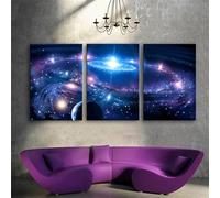 5D Diy Diamond Painting 3 Pezzi Kit Universo 3 Set Pittura Diamante Adulti/Bambini Tela Pieno Trapano Art Crystal Strass Perline Ricamo Painting Crafts per Casa Parete Decor Quadrato 20x30 cm 0175