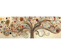 5D DIY Diamond Painting, Albero Della Vita Fai da te Grandi Pittura Diamante Kit Completo, Diamond Art a Punto Croce, Diamond Painting Accessori per Adulti, for Home Decor 85x250 cm/34x99 Inch M-397