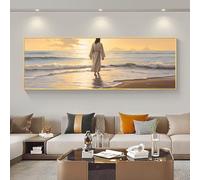 5D DIY Diamond Painting, Gesù Al Tramonto Grandi Pittura Diamante Kit Completo, Diamond Art Ricamo a Punto Croce, Diamond Painting Accessori per Adulti, for Home Decor 75x220 cm/30x87 Inch M-454