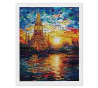 5D DIY Diamond Painting Kit Completo, Città Pittura Diamante Crystal Art Bambini Painting, Strass Ricamo a Punto Croce, Hobby Creativi Adulti Decorazioni da Parete e Casa, Regali 30x40cm U-72