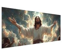 5D DIY Diamond Painting Kit Completo, Cristo Kit per Pittura Diamante Mosaico Fai Da Te, Diamantini Crystal Art Bambini Strass Ricamo Kit Punto Croce per Decorazioni Casa, Regalo (Uomo, 150x60cm) L-46