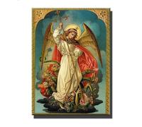 5D DIY Diamond Painting Kit Completo, Fantasia Angelo di San Michele Pittura Diamante,Ricamo Strass Punto Croce Arte Diamant Painting con Numeri per Adulti Decorazione Parete Casa(round Drill)30x40cm