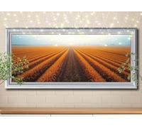5D DIY Diamond Painting Kit Completo,Fattoria,Paesaggio Immagini per Pittura Diamante Kit,Passatempo per Adulti Creazione Diamantiny Crystal Art Painting per Decorazione Parete Casa 40x80cm 58Y-5254