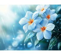 5D DIY Diamond Painting Kit Completo Fiore Diamond Painting Adulti, Bianco Pittura Diamante Quadri Con Perline, Diamantini Crystal Art Bambini Pittura per Decorazione Casa e Pareti 80x100cm X-714