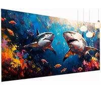 5D DIY Fondale mar Incho Diamond Painting Kit Completo, Diamond Painting Adult Delf Incho Pittura Diamante, Ricamo a Punto Croce Diamant Art Kit per Decorazioni Parete Soggiorno 50x100 cm S2-272