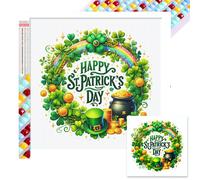5D DIY Full Square Drill Diamond Painting St. Patrick s Day Kit Decor 45x45cm
