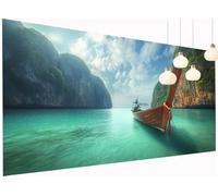 5D DIY Lago Diamond Painting Kit Completo, Diamond Painting Adult Paesaggio Pittura Diamante, Ricamo a Punto Croce Diamant Art Kit per Decorazioni Parete Soggiorno Camera da Letto 60x120 cm S2-1148