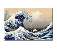 5d Fai da Te Pittura Diamante Kit 5D Diamante d'Arte,Abstract Japanese Sunrise Poster The Great Wave off Kanagawa Canvas Paintings Riproduzioni di Arte murale per la Decorazione Domestica