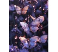 5D Farfalla Diamond Painting Cristallo Diamond Painting Adulti 50x70 cm, DIY Passatempo per Adulti Diamantini Crystal Art, Mosaico Pittura Diamante per Decorazioni, Rotondi Diamantini -YZ250812Y