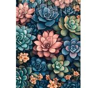 5D Fiore Diamond Painting Succulenta Diamond Painting Kit Completo, Pittura Diamante Adulti Bambini Diamantini Crystal Art Strass Ricamo Punto Croce Arte Fai da Te, Decorazione Murale 50x70 cm Q4-126