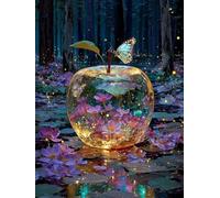 5D Fiori Diamond Painting Cristallo Diamond Painting Adulti 30x40 cm, DIY Passatempo per Adulti Diamantini Crystal Art, Mosaico Pittura Diamante per Regalo Decorazioni, Rotondi Diamantini -YZ250843W