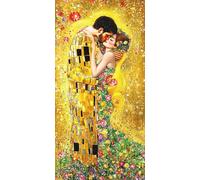 5D Klimt Diamond Painting Kit Completo per Adulti Principianti, Gustav Pittura Diamante Painting Kit Ricamo a Punto Croce, DIY Diamantini Crystal Art per Decorazioni da Parete e Casa 60x30 cm o-8362
