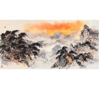 5D Montagna Diamond Painting Adulti, Paesaggio Pittura Diamante Kit Completo, Diamond Art Kits Fai Da Te Diamant Painting Set Strass Diamantini Crystal Art per Della Parete di Casa 40x80cm, Model349