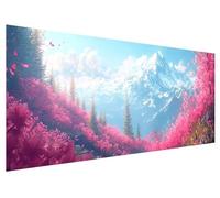 5D Montagna Diamond Painting Kit Completo per Adulti, Kit di Pittura con Diamanti Paesaggio 5D Fai Da Te, Diamond Painting Kit Punto Croce Rhinestone Embroidery Art per Decorazioni Casa 150x60cm I-2