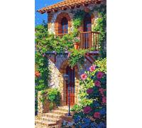 5D Piante da soffitta Fiori Diamond Painting Kits for Adults,Diamond Art Painting Kit Completo,DIY Square Pittura Di Diamanti Strass Ricamo A Punto Croce Art Craft per Decorazioni Casa +40x90cm