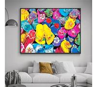 5D Scarpe Diamond Painting Kit Completo per Adulti,Colorato Pittura Diamante,Fai Da Te Strass Ricamo a Punto Croce Diamond Art Painting per Casa Parete Decorazione Square Drill,25x45cm