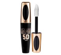 5D Silk Fiber Mascara Waterproof Long-Lasting Not Blooming Eye Lashes Mascara Thick Curling Lengthening Volume Mascara Fast Dry Eyelashes Curls Extension Make-Up #03 Bianco